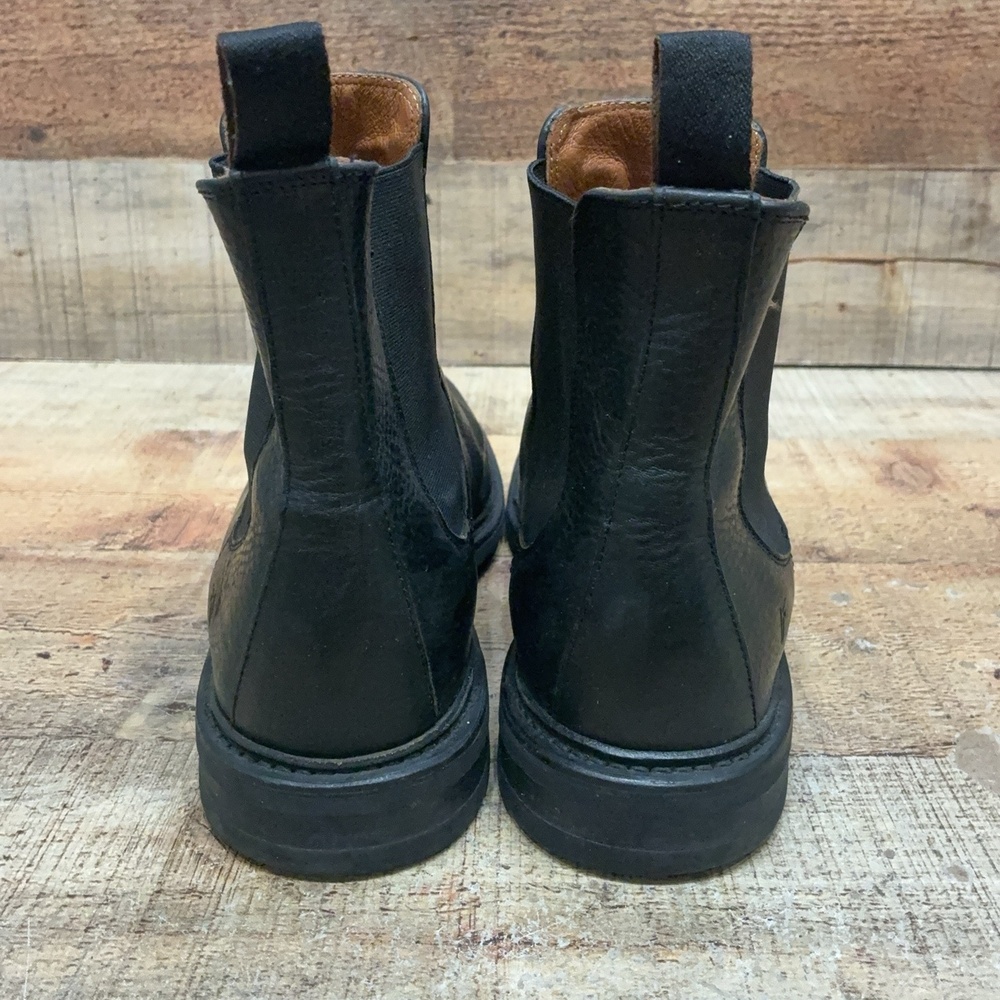Frye Boots Mens Size 8.5 D 41.5 Black Leather Chelsea Ankle Pull On Dress Casual - Picture 3 of 7